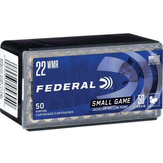757 Federal Ammunition FDR 22M 50GR GAMESHK JHP 50RD 22 Win Mag
