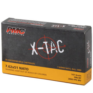 762X PMC 7.62NATO 147GR XTC FMJBT20 7.62 NATO