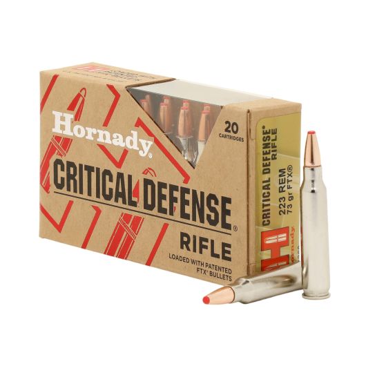 80260 Hornady HRN 223 73GR CRITDEF FTX 20RD Rem