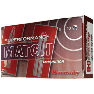 80264 Hornady HRN 223 75GR SPFMATCH BTHP 20R Rem