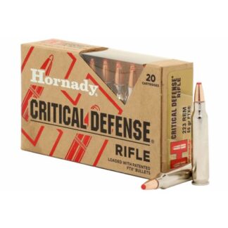 80270 Hornady HRN 223 55GR CRITDEF FTX 20RD Rem