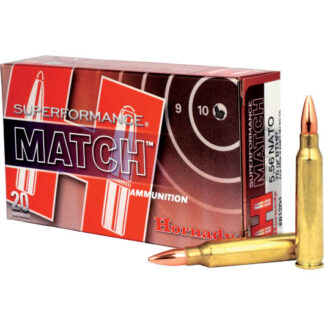 81264 Hornady HRN 5.56 75GR SPFMATCH BTHP20R NATO
