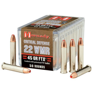 83200 Hornady HRN 22M 45GR CRITDEF FTX 50RD 22 Win Mag