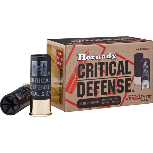 86240 Hornady HRN 12G BU 2.75-00 CRITDEF 10R 12 Gauge