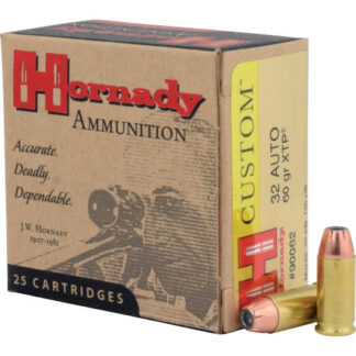 90062 Hornady HRN 32AP 60GR CUST XTP 25RD 32 Auto