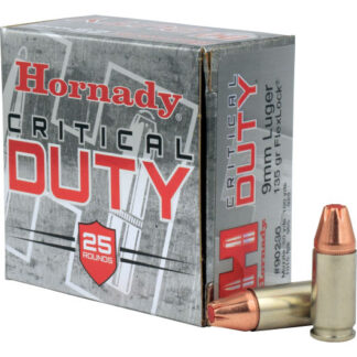 90236 Hornady HRN 9MM 135GR CDUTY FLX 25RD Luger