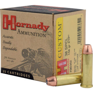 90362 Hornady HRN 38SP 158GR CUST XTP 25RD 38 Spl
