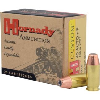 9096 Hornady HRN 45AP+P 230GR CUST XTP 20RD 45 Auto +P