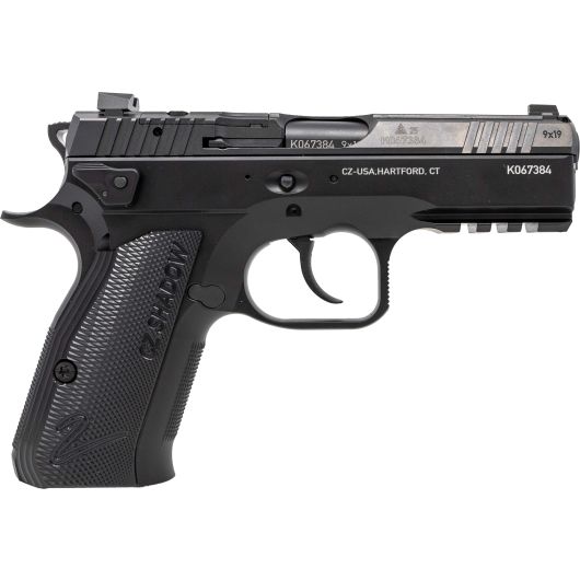 91244 CZ-USA CZ Shadow 9mm Luger 4.0" Nitride Black Polycoat