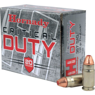91296 Hornady HRN 357SIG 135GR CDUTY FLX 20R 357 Sig