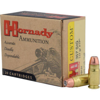 9131 Hornady HRN 357SIG 147GR CUST XTP 20RD 357 Sig