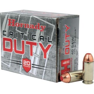 91376 Hornady HRN 40SW 175GR CDUTY FLX 20RD 40 S&W