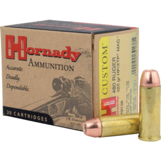 9138 Hornady HRN 480RUG 325GR CUST XTP 20RD 480 Ruger