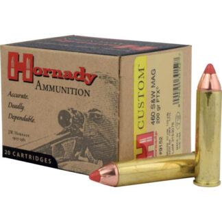 9152 Hornady HRN 460SW 200GR CUST FTX 20RD 460 S&W Mag