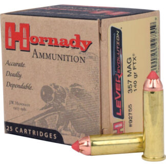 92755 Hornady HRN 357 140GR LVREV FTX 25RD Mag