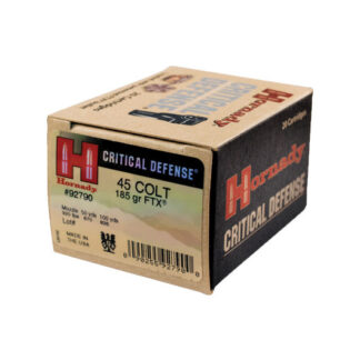 92790 Hornady HRN 45LC 185GR CRITDEF FTX 20R 45 Colt