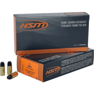 9MM-24-N HSM 9MM 180GR SUB LFN 50RD Luger