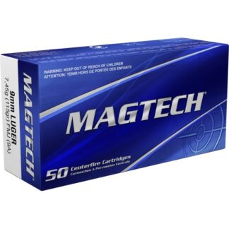 9A-MGT Magtech Ammunition MGT 9MM 115GR FMJ 50RD Luger