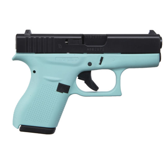 ACG-00834 Glock 42 380 Auto 3.2" Robins Egg Blue Cerakote