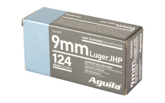 AGA1E092125 AGUILA 9MM 124GR JHP 50/500