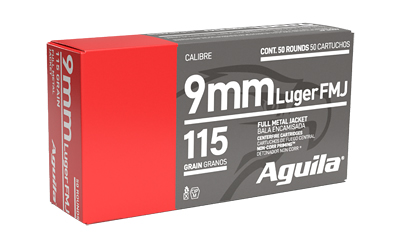 AGA1E097704 AGUILA 9MM 115GR FMJ 50/1000