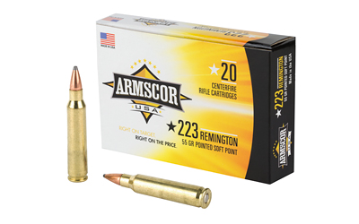 ARMAC223-2N ARMSCOR 223REM 55GR PSP 20/1000