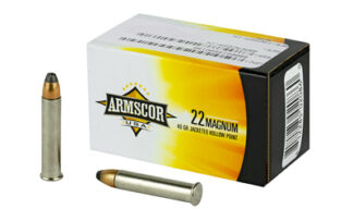 ARMFAC22M-1N ARMSCOR 22WMR 40GR JHP 50/2000