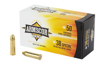ARMFAC38-17N ARMSCOR 38SPL 158GR FMJ 50/1000