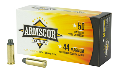 ARMFAC44M-1N ARMSCOR 44MAG 240GR SWC 50/400
