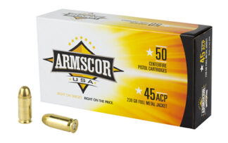 ARMFAC45-12N ARMSCOR 45ACP 230GR FMJ 50/1000