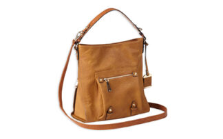 BDP-054 BULLDOG HOBO ANNA PURSE COGNAC