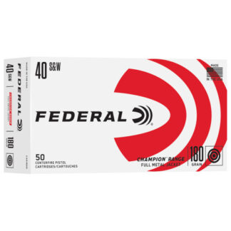 C40180R Federal Ammunition FDR 40SW 180GR RANGE FMJ 50RD 40 S&W