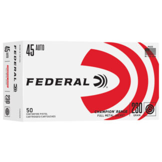 C45230R Federal Ammunition FDR 45AP 230GR RANGE FMJ 50RD 45 Auto