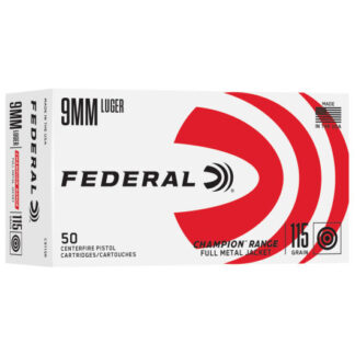 C9115R Federal Ammunition FDR 9MM 115GR RANGE FMJ 50RD Luger