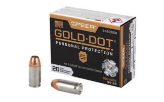 CCI23606GD SPR GOLD DOT 380ACP 90GR HP 20/200