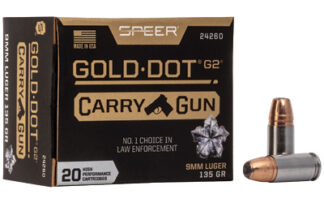 CCI24260 SPR GOLD DOT CARRY GUN 9MM 135GR HP