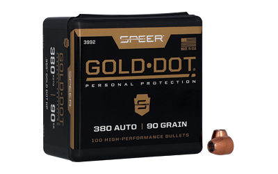 CCI3992 SPR GOLD DOT .355 90GR HP 100CT