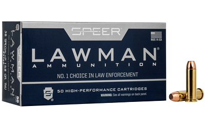 CCI53750BX SPR LAWMAN 38SPL+P 158GR TMJ 50/1000