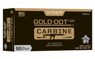 CCI59GDC1 SPEER GOLD DOT 9MM 135GR HP 50/1000