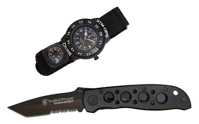 CCOSW-XTMOPS-2 CBG S&W EXTREME OPS KNIFE/WATCH BLK
