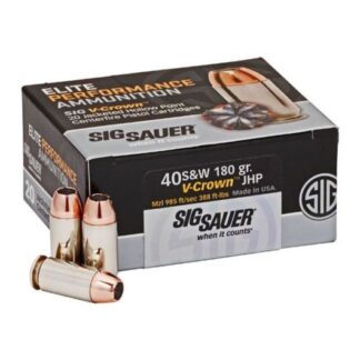 E40SW2-20 Sig Sauer 40SW 180GR V-CROWN 20RD 40 S&W
