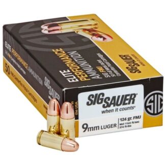 E9MMB2-50 Sig Sauer 9MM 124GR FMJ 50RD Luger