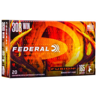 F308FS2 Federal Ammunition FDR 308 165GR FUSION 20RD Win