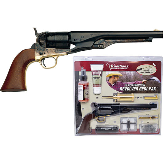FRS18602 Traditions Black Powder Revolvers 44 8.0" 6rd Blue
