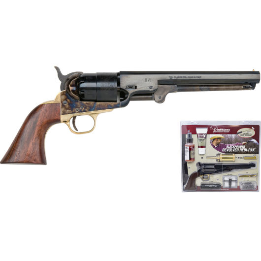 FRS18512 Traditions Black Powder Revolvers 44 7.5" 6rd Blue