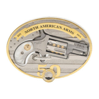 NAA-22LR-BBO-50 North American Arms Mini-Revolver 22 LR 1.1" 5rd Stainless Steel W/Gold Inlay