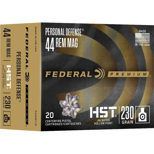 P44HST1S Federal Ammunition FDR 44M 230GR HST JHP 20RD 44 REM MAG