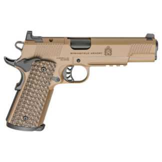 PC9129LRCBAOS Springfield Armory USA 1911|TRP 9mm Luger 5.0" Coyote Brown Cerakote