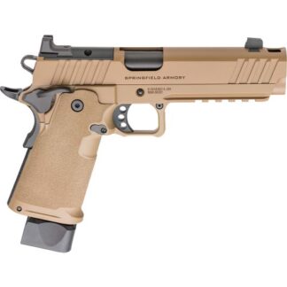 PH9119AOSCBCOMP Springfield Armory USA 1911 9mm Luger 5.0" Coyote Brown Cerakote
