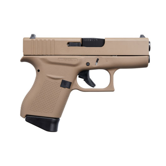 ACG-00825 Glock 43 9mm Luger 3.4" Davidsons Dark Earth Cerakote